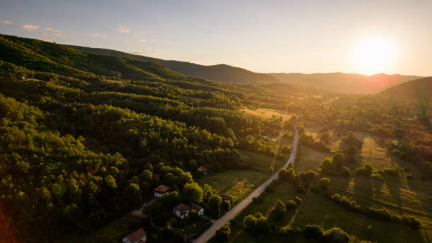 istock Beautiful sunset in fantastic nature 1403990855