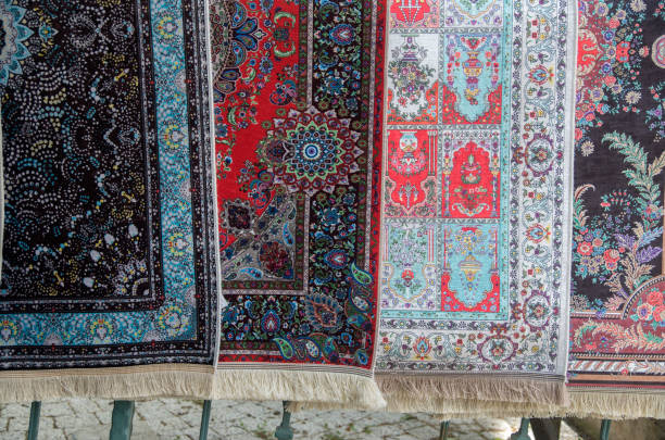 istock Persian carpets in market in Turkey 1403994485