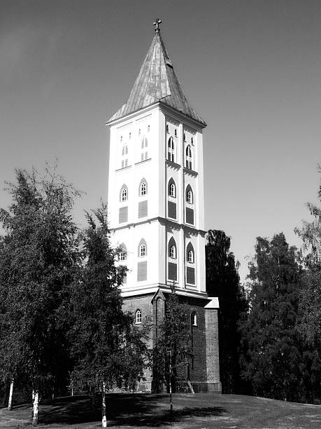 Vintage torre medieval - foto de stock