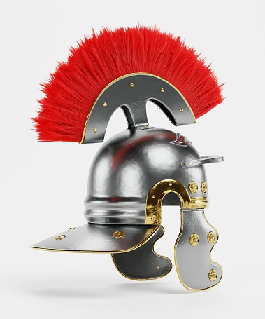 Realistic 3D Render of Roman Helmet