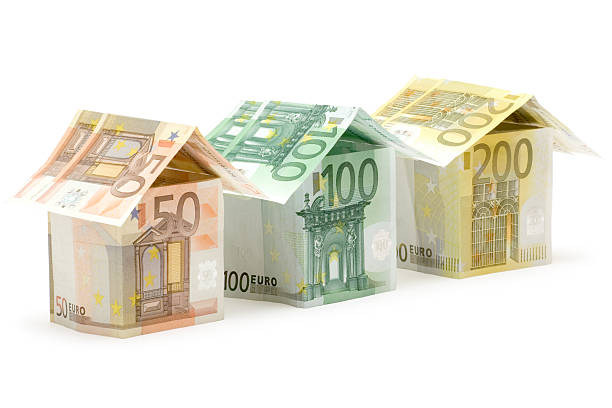 Casas de Euro - foto de stock