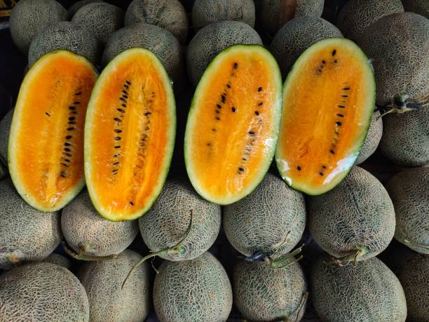 istock yellow watermelon and black seeds 1403998484
