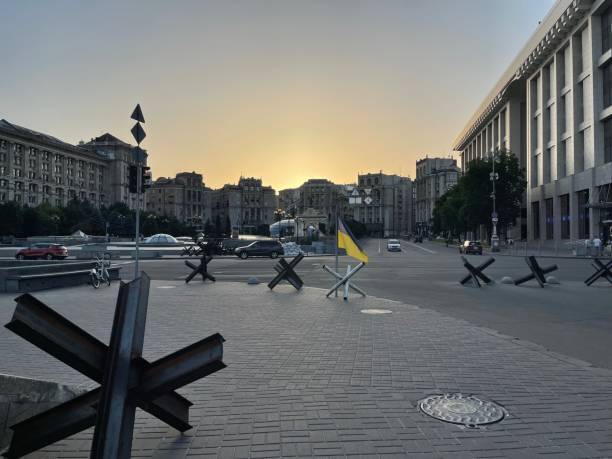 istock center of Ukraine during the war 1403999823