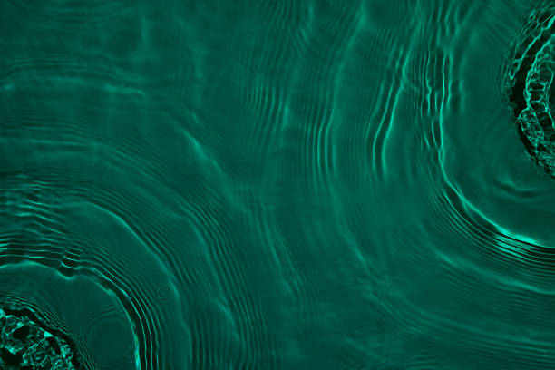 istock transparent dark green clear calm water wave surface texture 1404000006