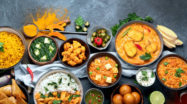 istock Assorted indian food. Indian cuisine. 1404000127