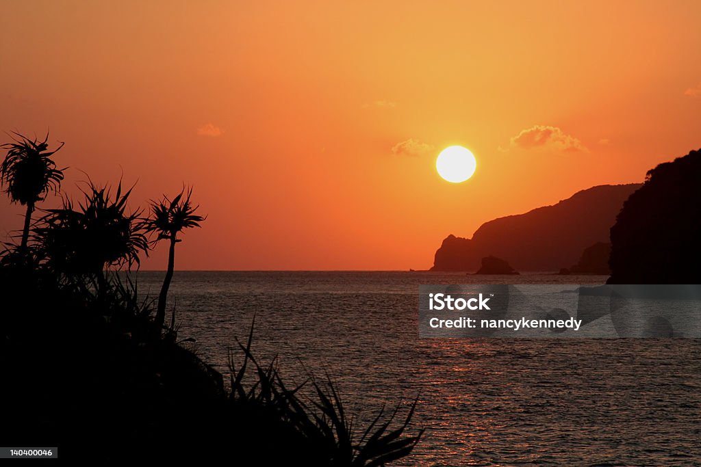 Bei Sonnenuntergang - Lizenzfrei Aussicht genießen Stock-Foto