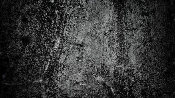 istock Dark scary background. Dark black concrete wall, scary halloween background cement texture 1404003324