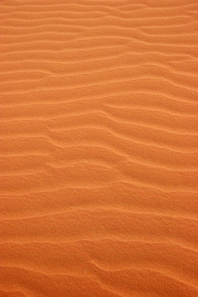 Sand patterns in the desert stock photo