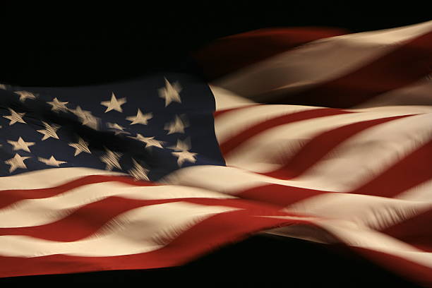 istock Proof in the night... that our flag was still there... 140400422