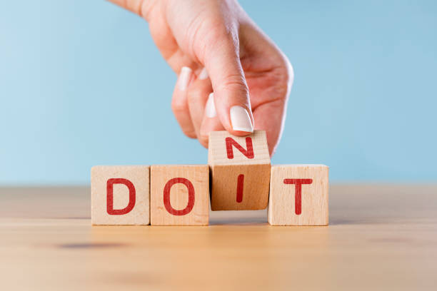 istock Hand flipping cubes, changing the word 