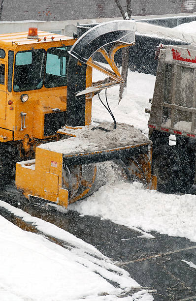 istock Snowblower in a snow storm 3 140400468