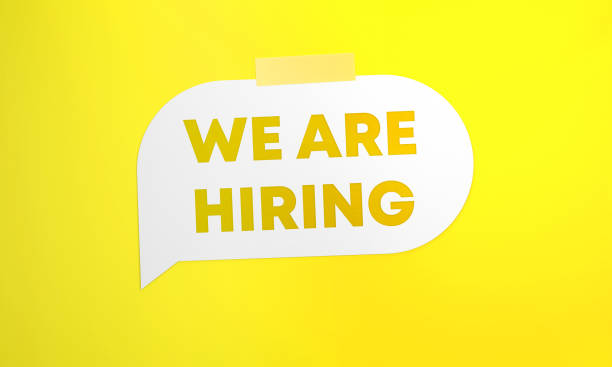 istock We Are Hiring Written White Speech Bubble On Yellow Background 1404006020