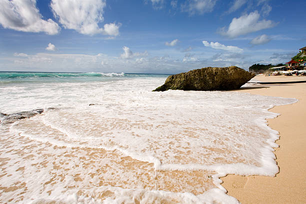 A picture of a beach during the day New Kuta Beach kuta beach stock pictures, royalty-free photos & images