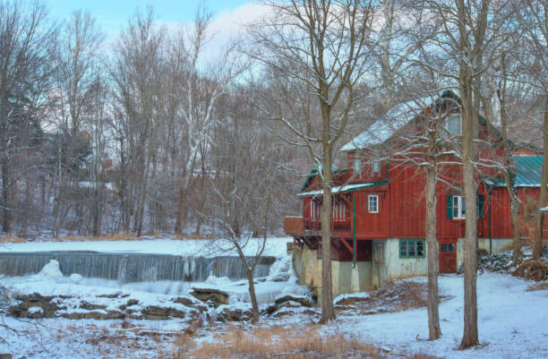 istock Frozen Waterfall-Pipe Creek-Cass County, Indiana 1404007754