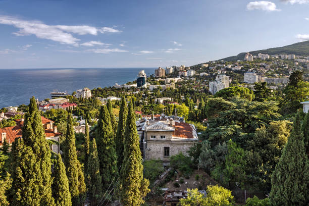 istock Yalta, Crimea, panoramic view on famous resort 1404008161