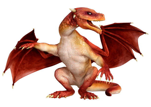 istock 3D Rendering Fairy Tale Dragon on White 1404009214