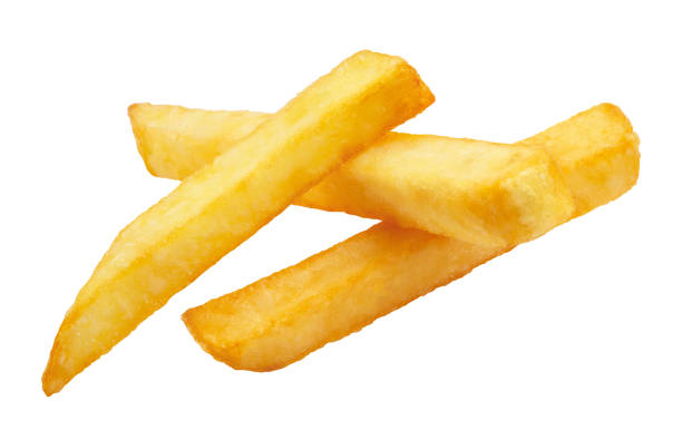 istock Delicious potato fries on white 1404010663