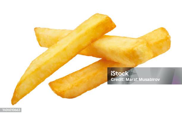 Delicious Potato Fries On White Stock Photo - Download Image Now - Burger, Close-up, Collection