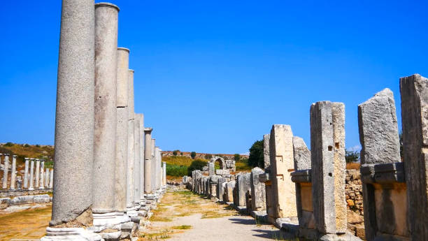 istock Ancient city of Perge, Atalya, Turkey 1404011261