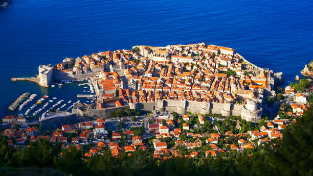 istock Panoramic view of old town Dubrovnik 1404011314