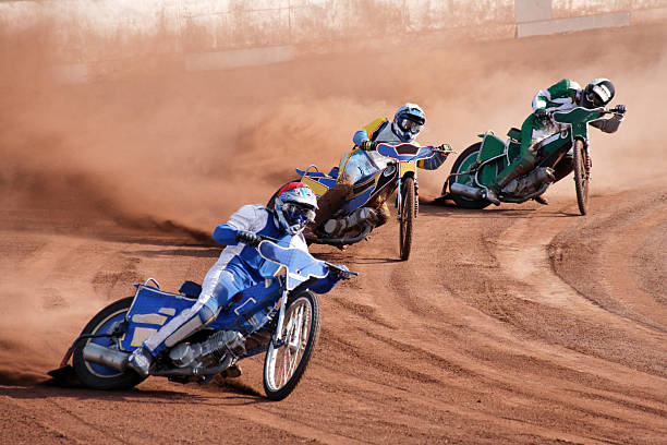 speedway - motorized sport motor racing track motorcycle racing auto racing fotografías e imágenes de stock