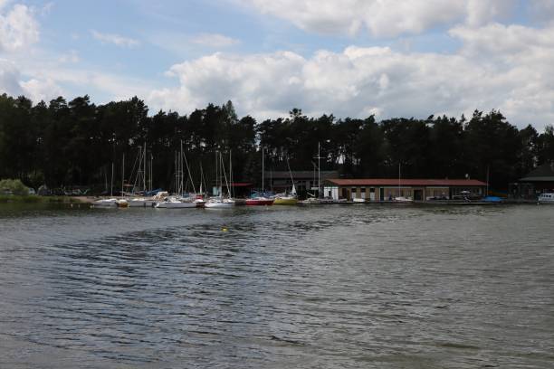 istock Marina on Machas lake in central europe 1404013448