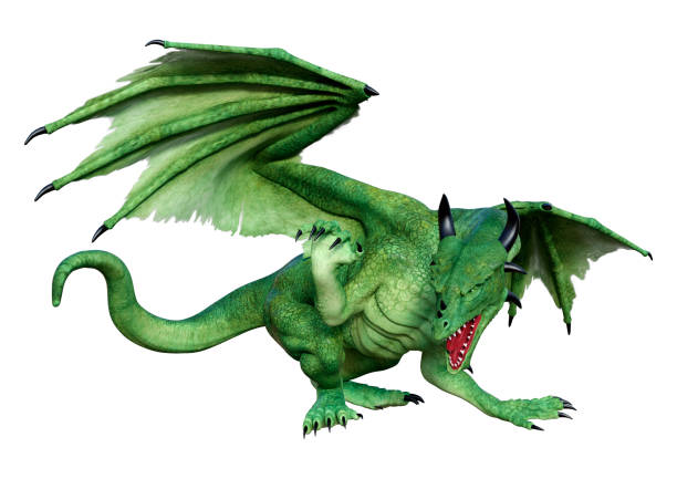 istock 3D Rendering Fairy Tale Dragon on White 1404013923