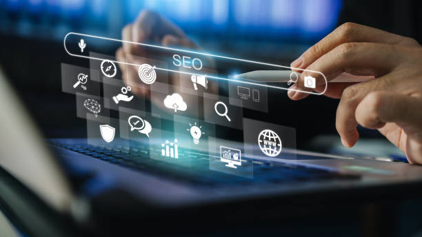 istock business person working with digital device for manage search engine optimization : SEO with social media content data and internet advertisement from website 1404014032
