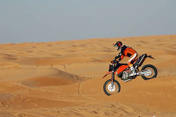 Photo of desert bike racing