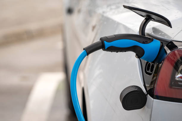 istock Electric car fast charging station 1404019193