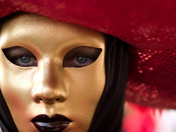 maschera di carnevale di venezia - mask theater mask illusion masquerade mask foto e immagini stock