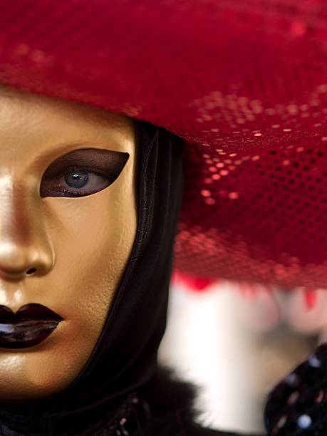 maschera di carnevale di venezia - mask theater mask illusion masquerade mask foto e immagini stock