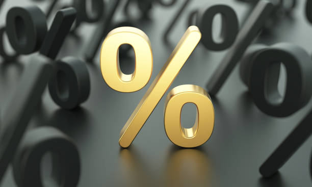 istock Golden percent symbol 1404020993