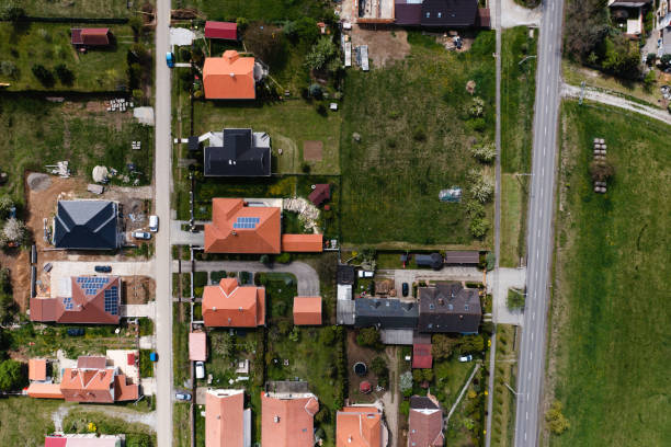 istock Flying over city area 1404025776