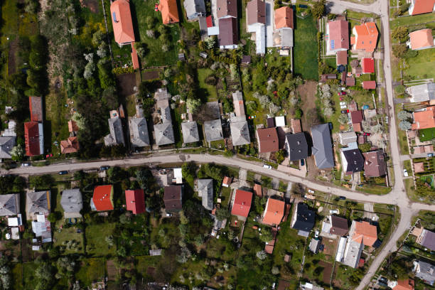 istock Flying over city area 1404025782