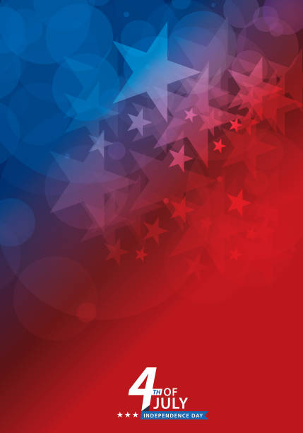 ilustraciones, imágenes clip art, dibujos animados e iconos de stock de patriotismo fondo - backgrounds fourth of july star shape national holiday