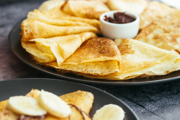 istock Delicious pancakes on a plate 1404030125