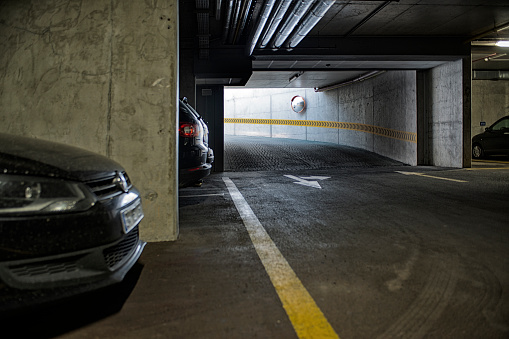 Underground Concrete parking Garage