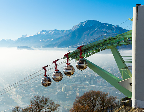 Gondola at the Whistler Blackcomb resort in winter