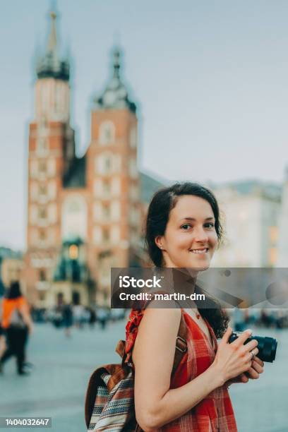Solo Traveller Exploring Europe Stock Photo - Download Image Now - Tourism, Tourist, City