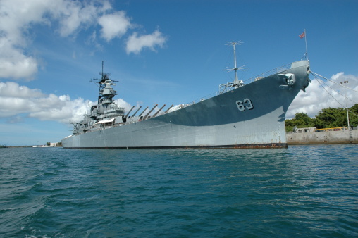 The Battle ship USS Missouri, the site of where the end of WWII took