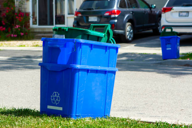 istock Empty trash bins for recycled waste in the street 1404034413