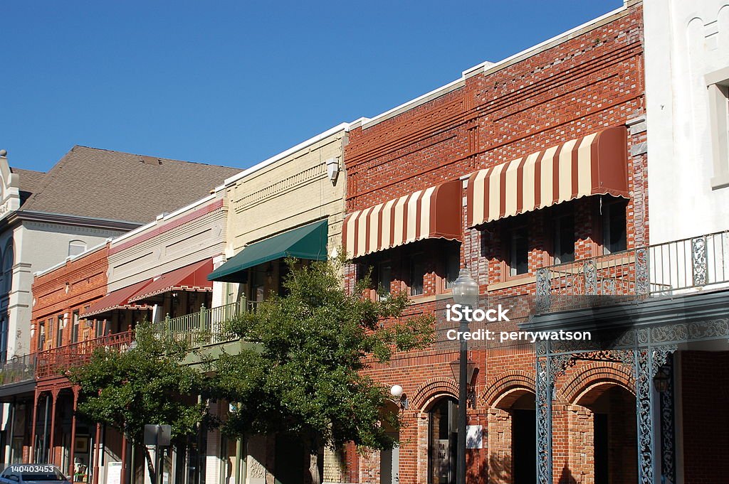 Restored buildings Restored buildings on Palafox Street in downtown Pensacola, Florida. Pensacola Stock Photo
