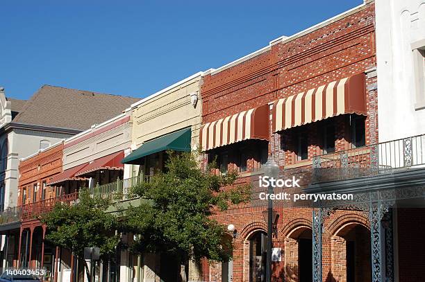 Restored Buildings Stock Photo - Download Image Now - Pensacola, Downtown District, Florida - US State