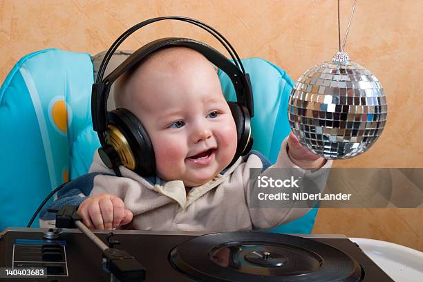 Baby With Disco Ball Stock Photo - Download Image Now - Baby - Human Age, Boys, Child