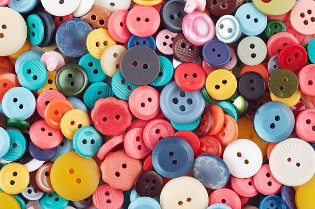 Colorful buttons stock photo