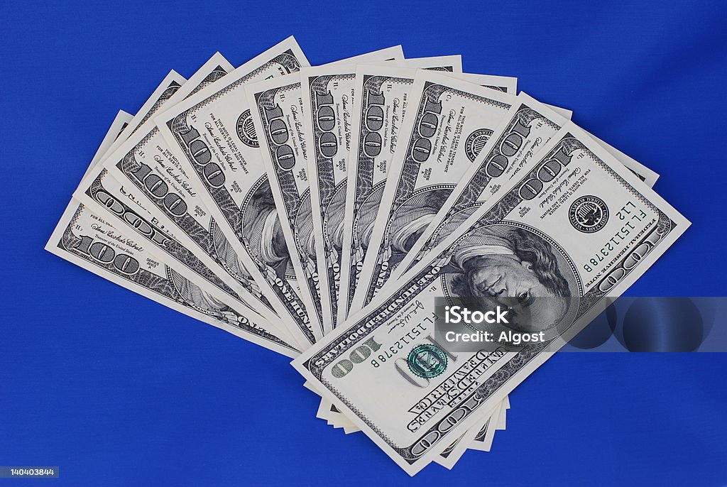 Dólar americano em diferentes vistas - Royalty-free Abundância Foto de stock