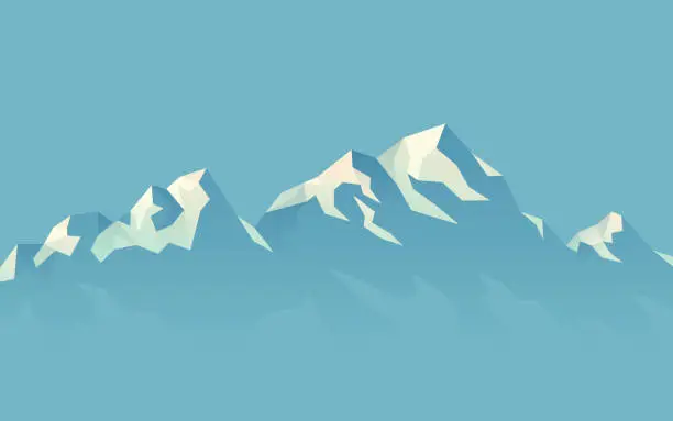 Vector illustration of Mountains Background