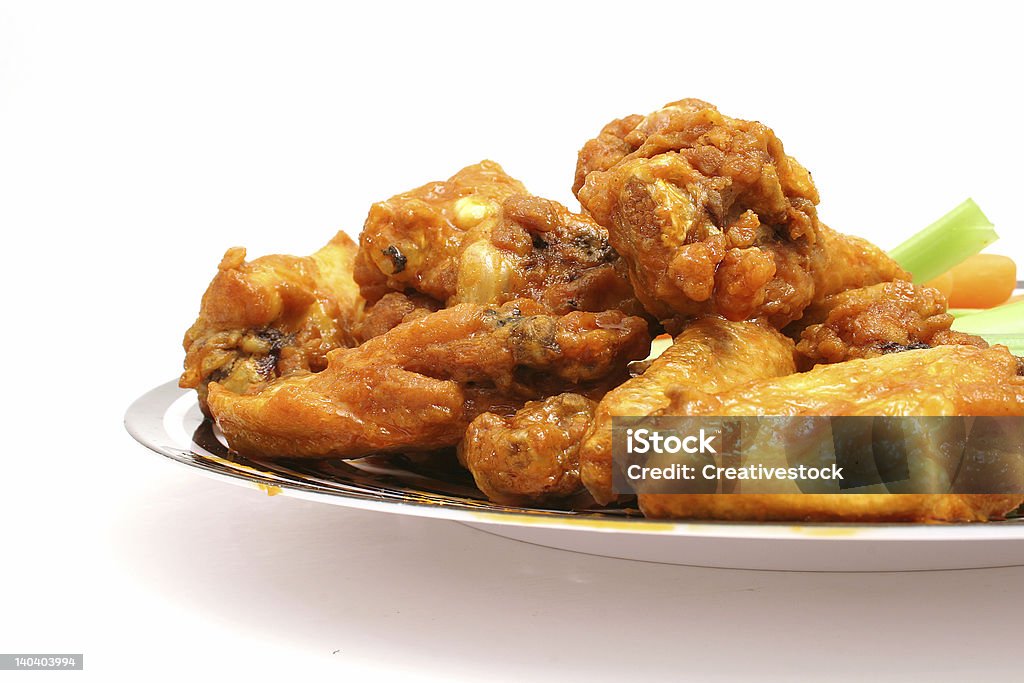 치킨 윙즈 흰색 - 로열티 프리 닭고기 스톡 사진