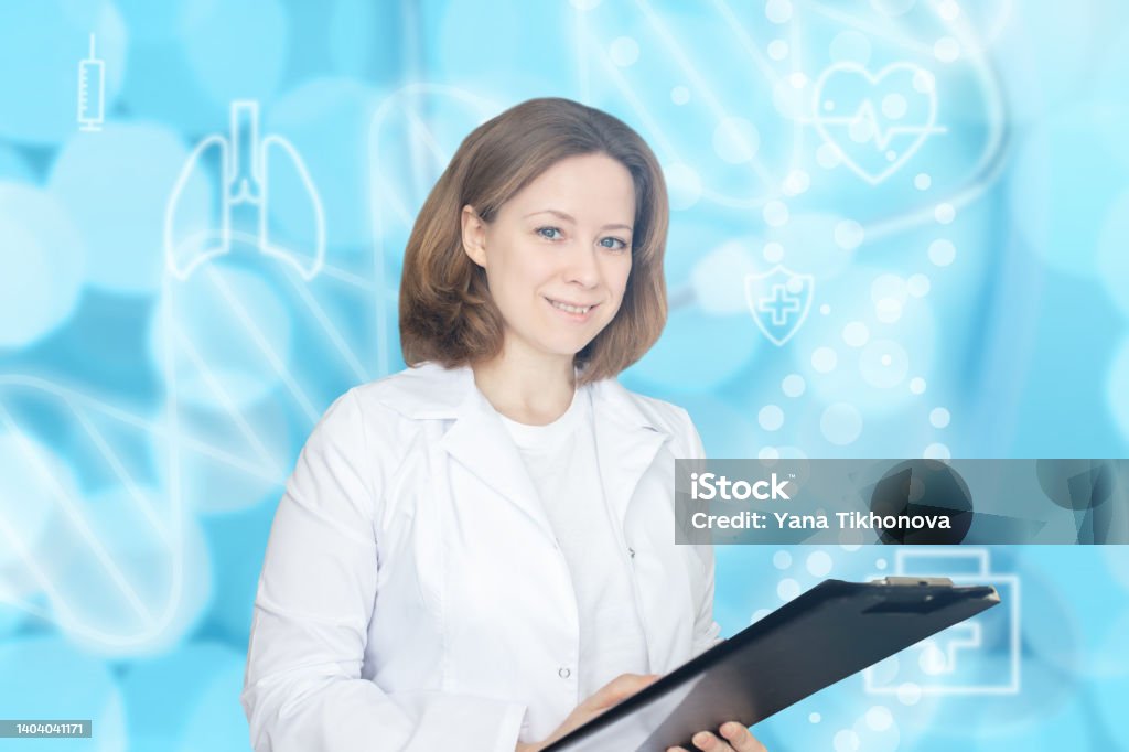 Doctor Pharmacologist, pharmacy and Medicine, Medical background, health and treatment 30-39 Years Stock Photo